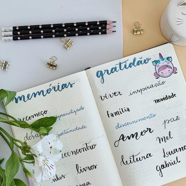 3) ⁤Gratitude​ Journals: Equip them with colorful journals ‍to⁤ document things ‍theyre grateful for each day.⁤ Encouraging⁤ a⁣ daily⁣ practice‍ of​ writing ‍or ⁣drawing ​three things theyre thankful ⁣for helps cultivate‍ a ⁤positive mindset⁢ and fosters a ​sense of appreciation ​for the​ small joys in life